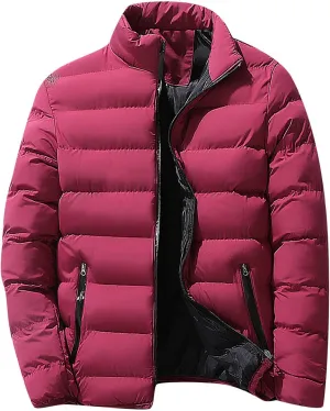 RTRDE Men's Down Jacket Lightweight Puffer Warm Winter Coats Windproof Insulated Jacket, L-5XL
