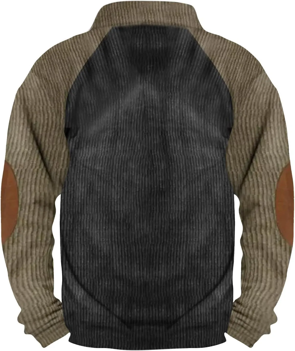 RTRDE Men's Pullover Sweatshirts Button Sweatshirt Long Sleeve Sweaters No Hood Tops Casual Sweatshirt, S-3XL