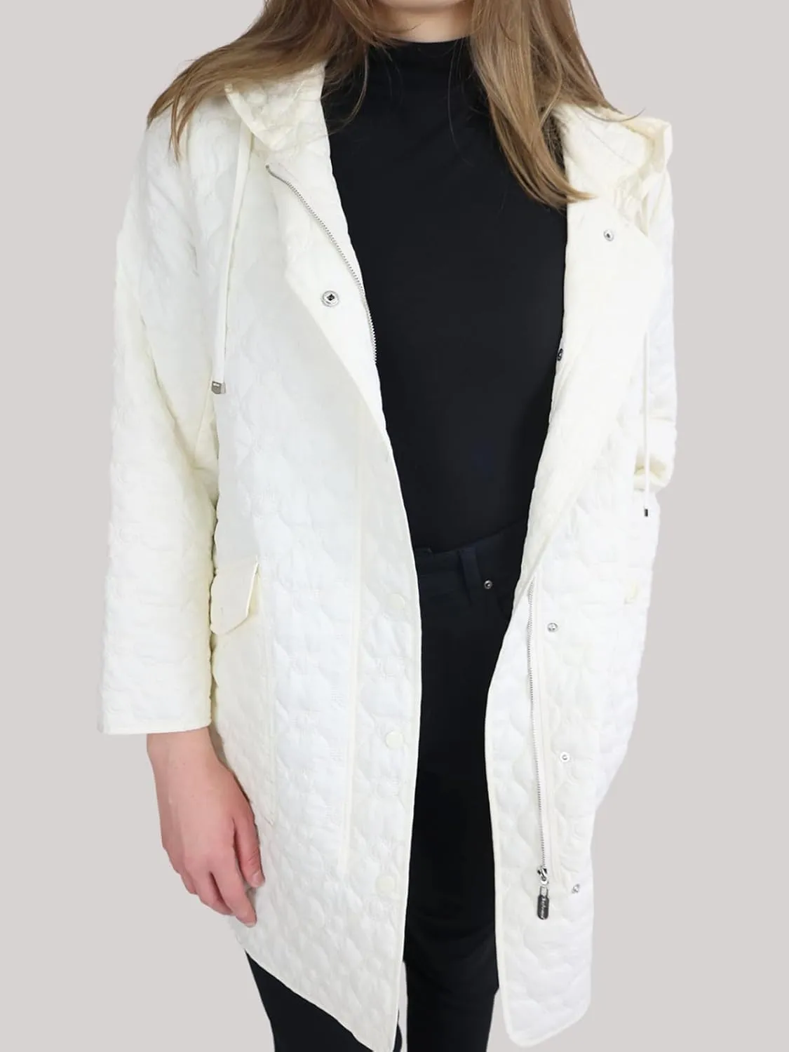 Signature Quilted Longline Hooded Coat - Women's Jackets, Down Jacket, Winter Coats, Hooded Outerwear, Fall Coats