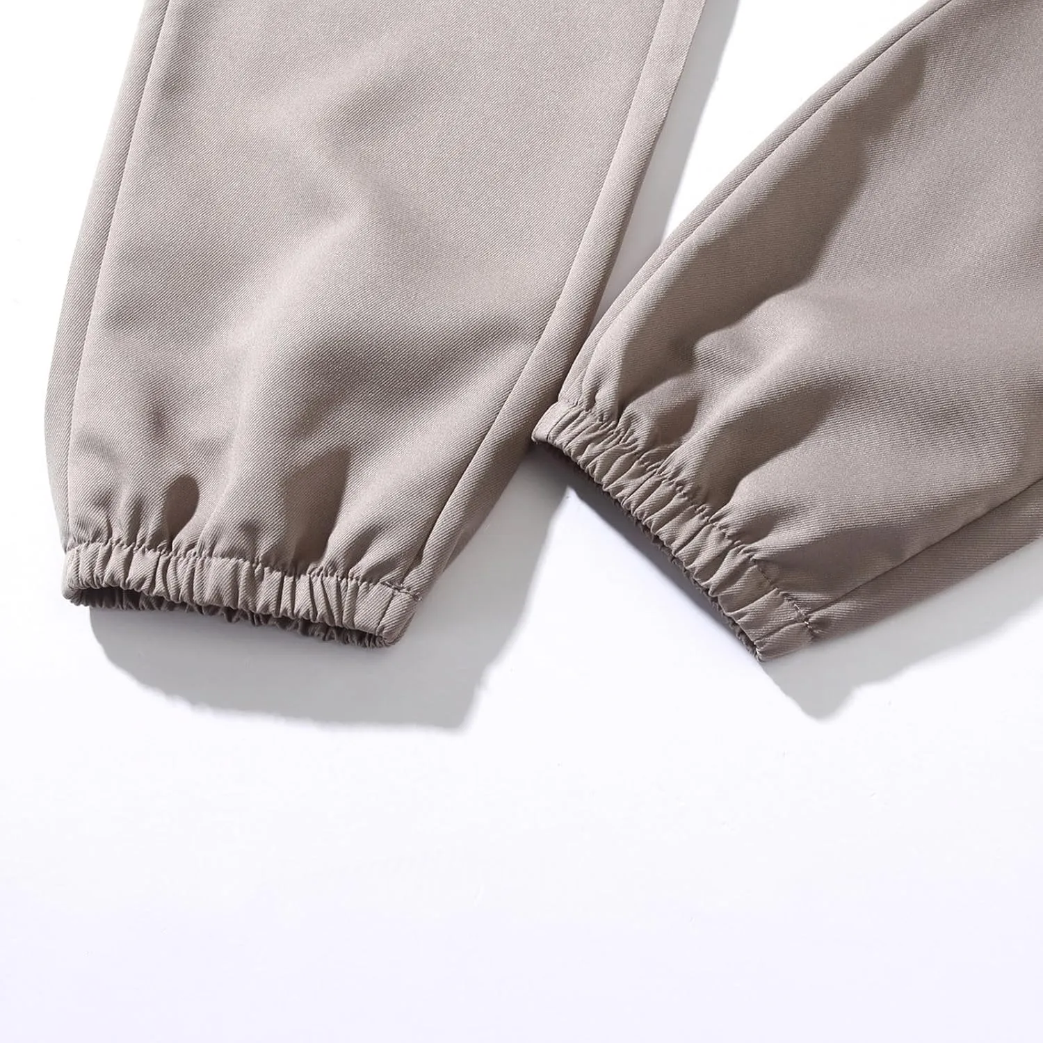 Sinzelimin Men Cargo Pants Fashion Drawstring Elastic Waist Jogger Sweatpant Baggy Casual Comfy Wide Leg Bound Feet Trouser