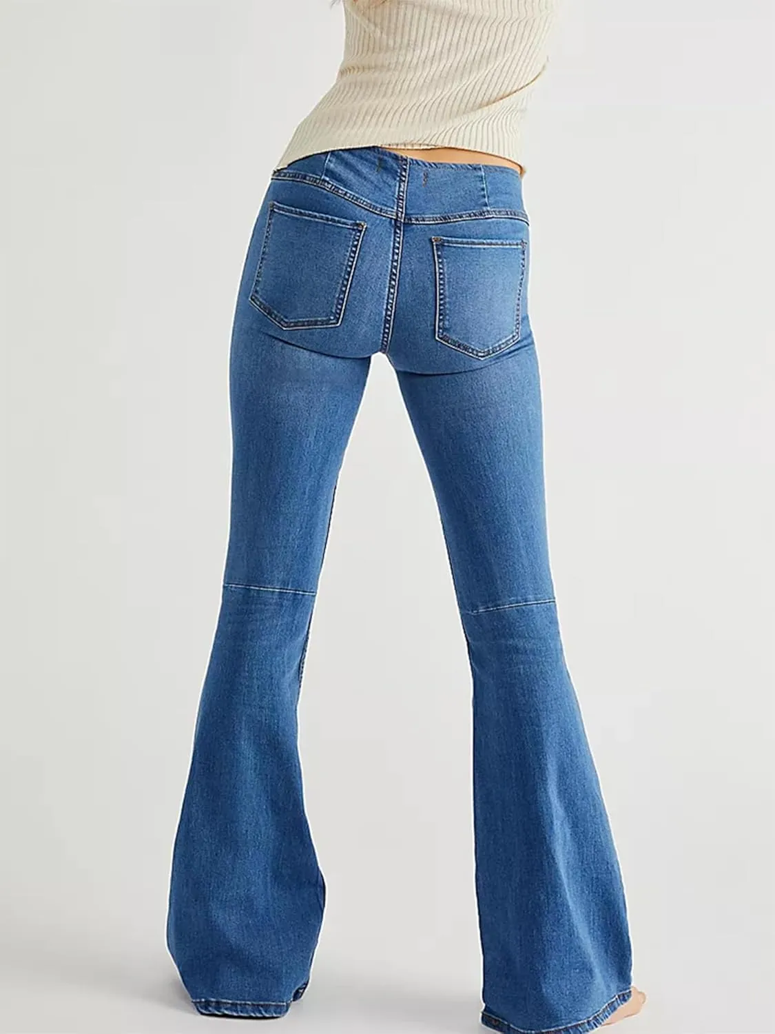 Skinny High Waisted Bell Bottom Jeans for Women Flare Jeans for Women Stretch Wide Leg Jeans