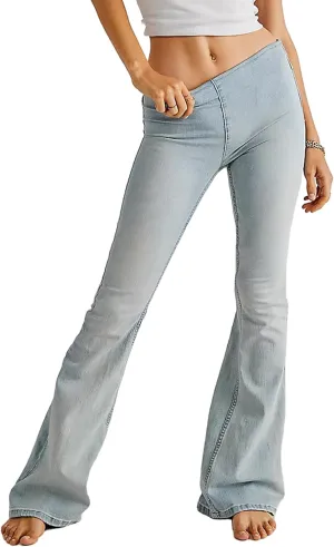 Skinny High Waisted Bell Bottom Jeans for Women Flare Jeans for Women Stretch Wide Leg Jeans