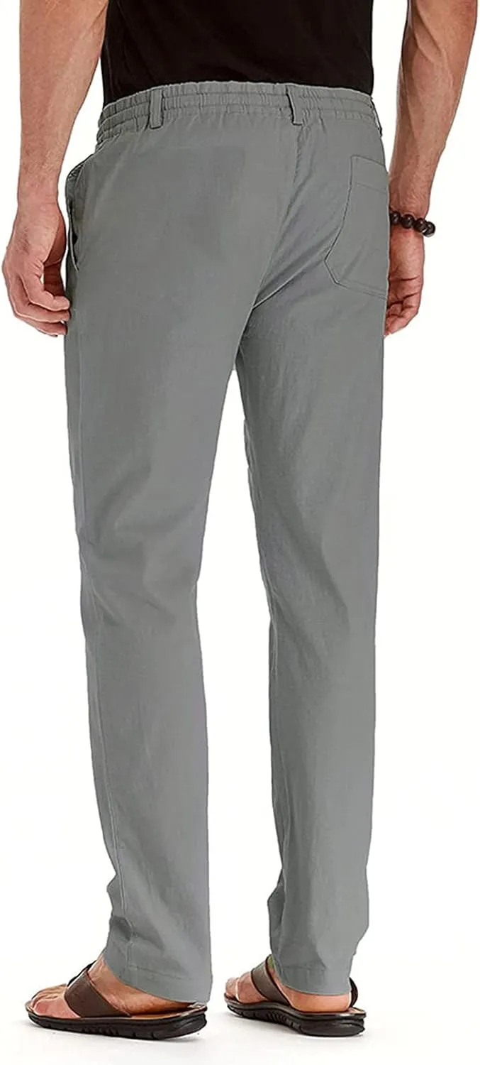 Slim Fit Dress Pants for Men 2023 Classic Fit Hidden Expandable Waist Solid Business Work Straight Legs Fashion