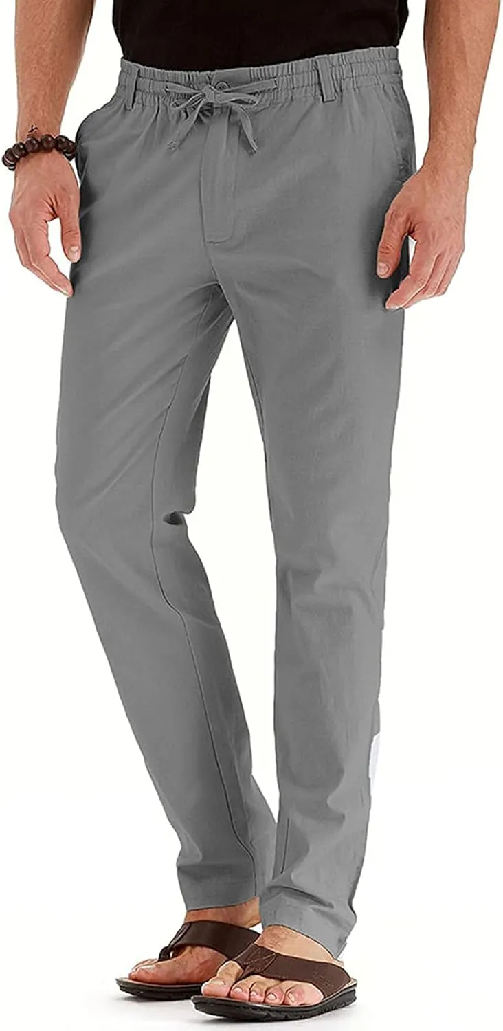 Slim Fit Dress Pants for Men 2023 Classic Fit Hidden Expandable Waist Solid Business Work Straight Legs Fashion
