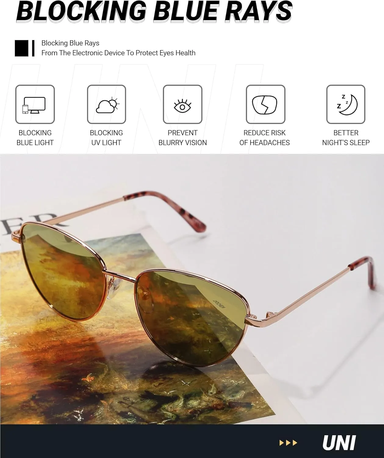 Slocyclub Vintage Cat Eyes Sunglasses for Women Men Classic Retro Sunglasses UV Protection