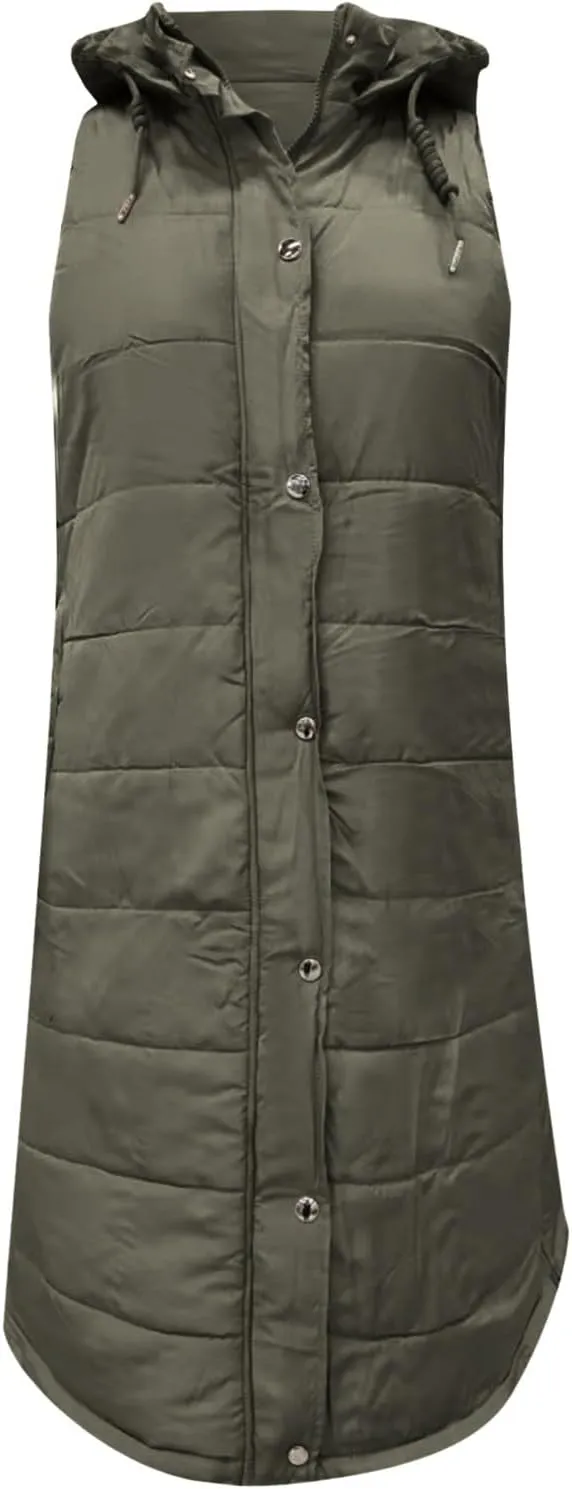 Solid Coloured Hooded Breasted Medium Length Slim Temperament Cardigan Jacket Tops Jacket Size