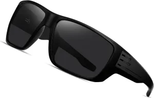 Sports Polarized Wrap Sunglasses For Men - Fishing Glasses UV Protection Rectangle