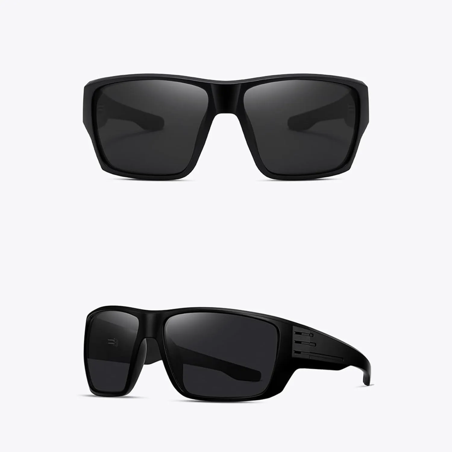 Sports Polarized Wrap Sunglasses For Men - Fishing Glasses UV Protection Rectangle