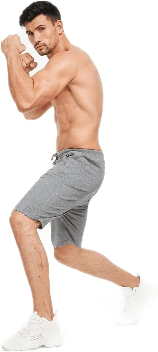 STICKON Mens Shorts Casual Classic Fit Drawstring Summer Beach Shorts with Zipper Pockets