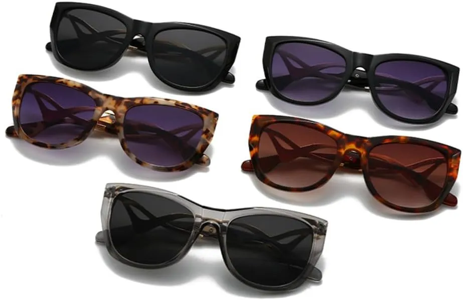Sunglasses Men Metal Hollow Out Sunshade Mirror Women Vintage Cat Eye Spectacles Uv400