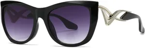 Sunglasses Men Metal Hollow Out Sunshade Mirror Women Vintage Cat Eye Spectacles Uv400
