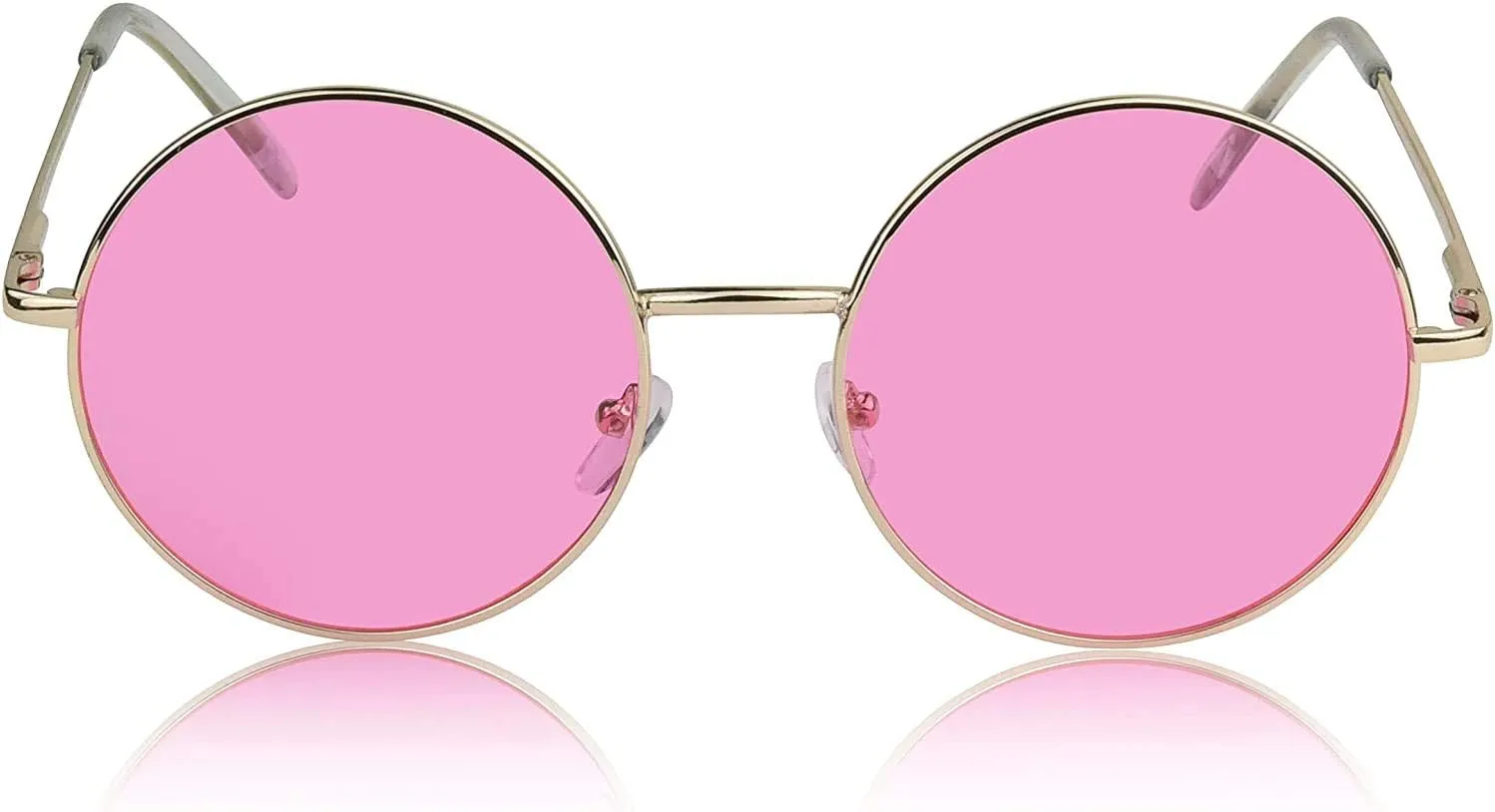 SunnyPro Big Round Sunglasses Retro Circle Tinted Lens Glasses UV400 Protection