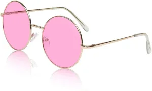 SunnyPro Big Round Sunglasses Retro Circle Tinted Lens Glasses UV400 Protection