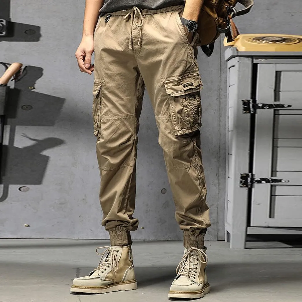 Sweatpant for Men with Pockets Loose Fit Men's Classic-Fit Expandable-Waist Flat-Front Pant Mens Joggers with Pockets