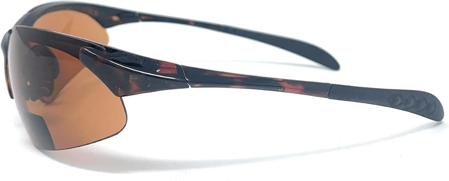 The Competitor Unisex Bifocal Sun Reader Semi Rimless Sport and Wrap Around Reading sunglasses