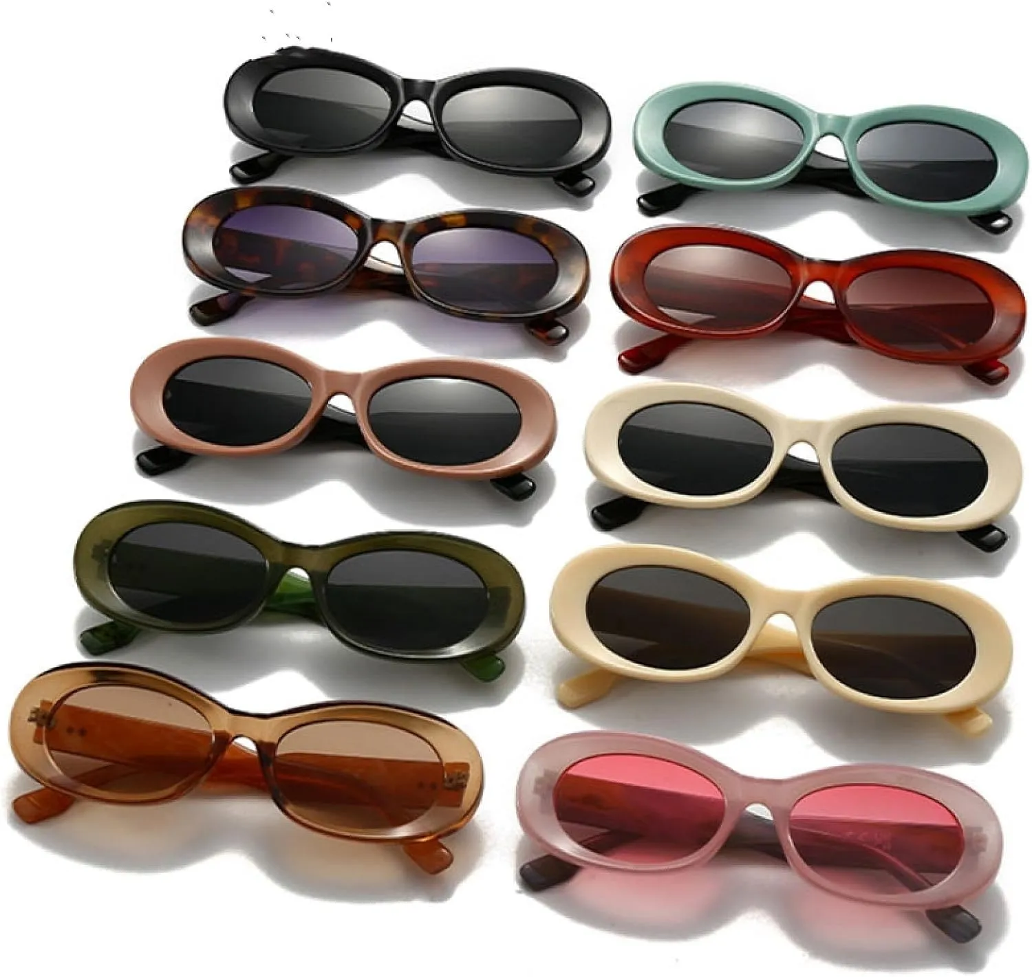 Trendy Oval Rivet Sunglasses Outdoors Vintage Uv Protection