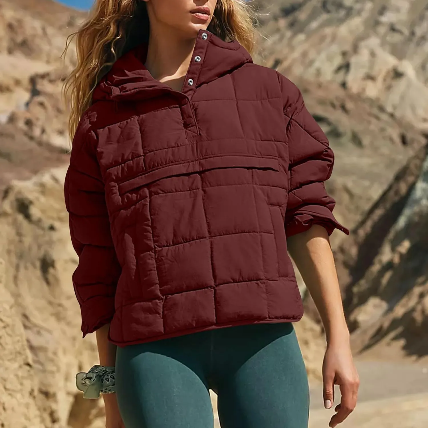 UOFOCO Women's Down Jackets Parkas Oversize Packable Quilted Pullover Puffer Jacket for Women Fall Winter Outfits Coat 2024