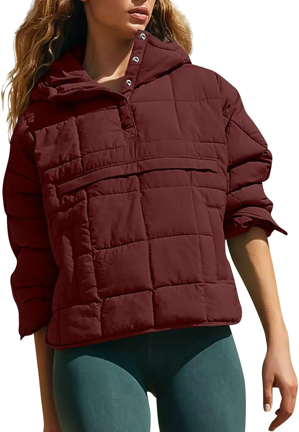 UOFOCO Women's Down Jackets Parkas Oversize Packable Quilted Pullover Puffer Jacket for Women Fall Winter Outfits Coat 2024