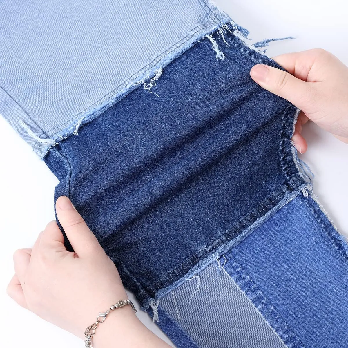 vanberfia High Waisted Jeans for Women: Skinny Denim Patchwork Stretch Pants for Various Occasions