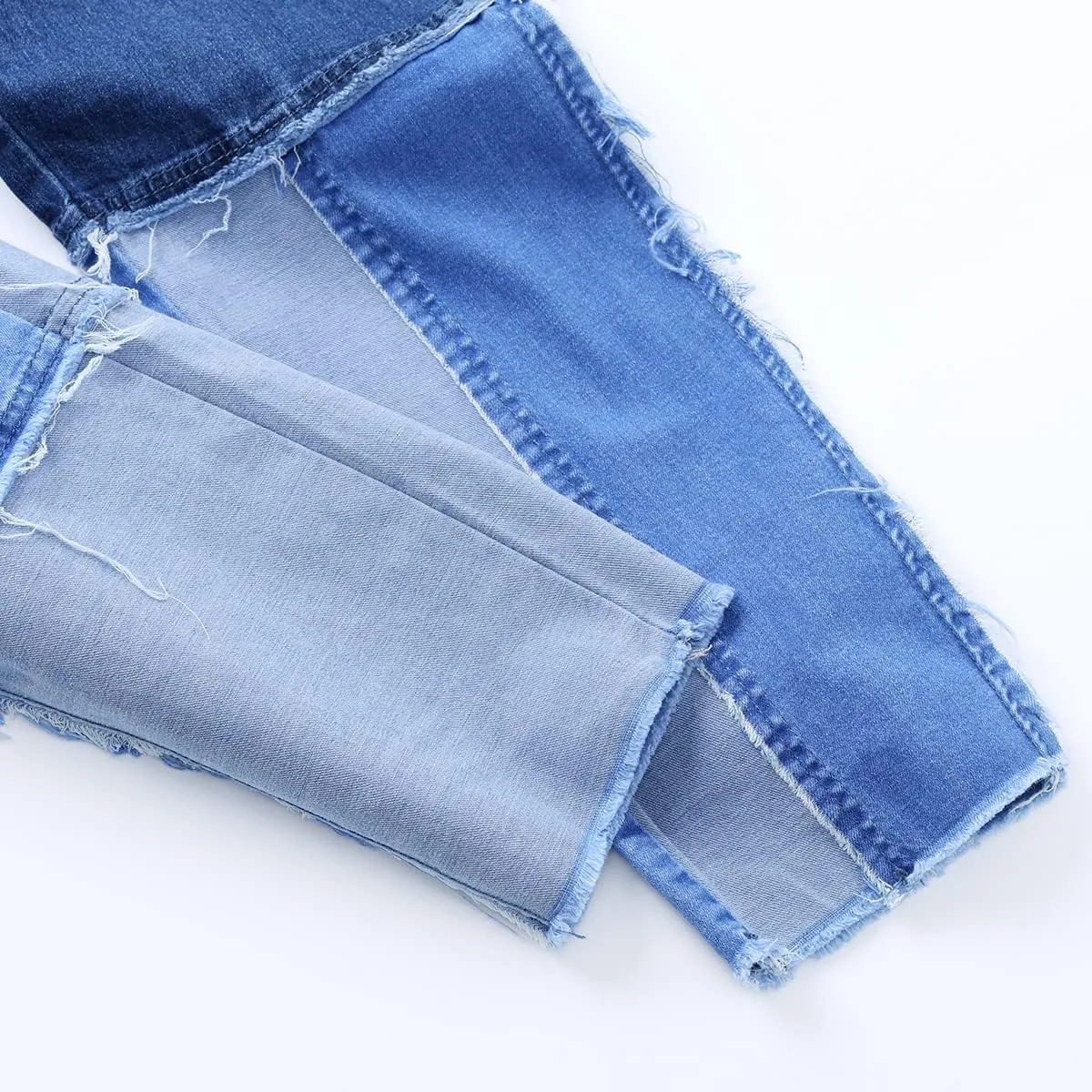 vanberfia High Waisted Jeans for Women: Skinny Denim Patchwork Stretch Pants for Various Occasions