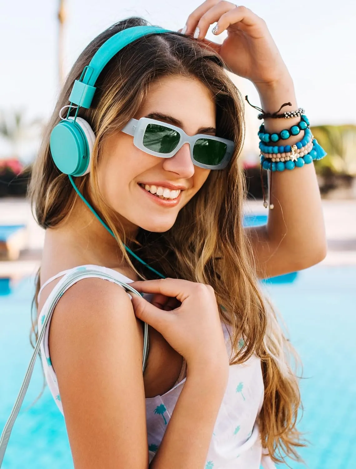 Veda Tinda Vision Rectangle Sunglasses Men Tinted Polarized Big Square Retro 90s Vintage y2k Glasses for Women UV Protection