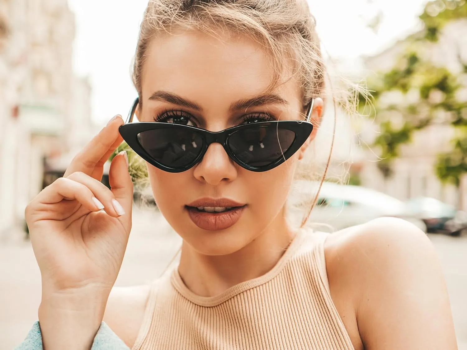 Vintage Cat Eye Sunglasses for Women and Men,UV400 Protection