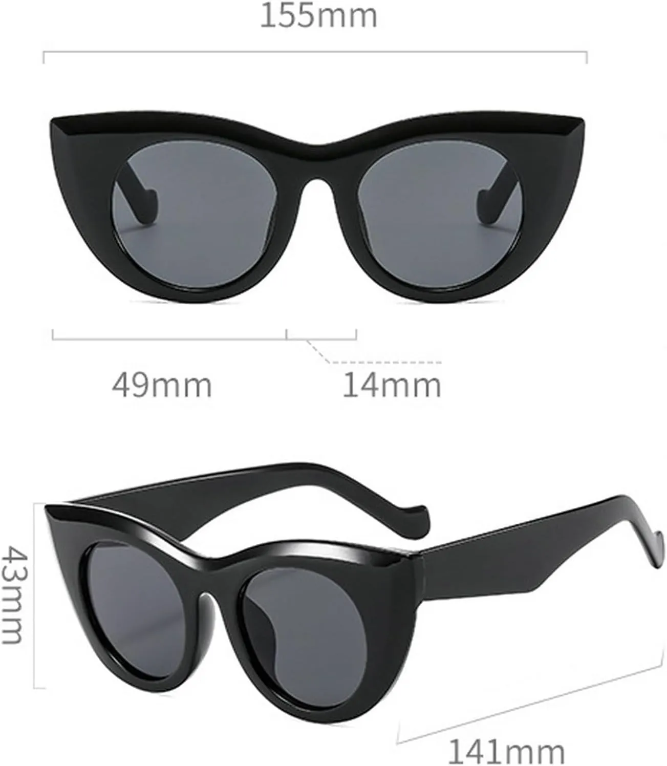 Vintage Cat Eye Sunglasses Women Oversized Sunglass Men Retro Cute Sun Glasses Shades Goggle UV400