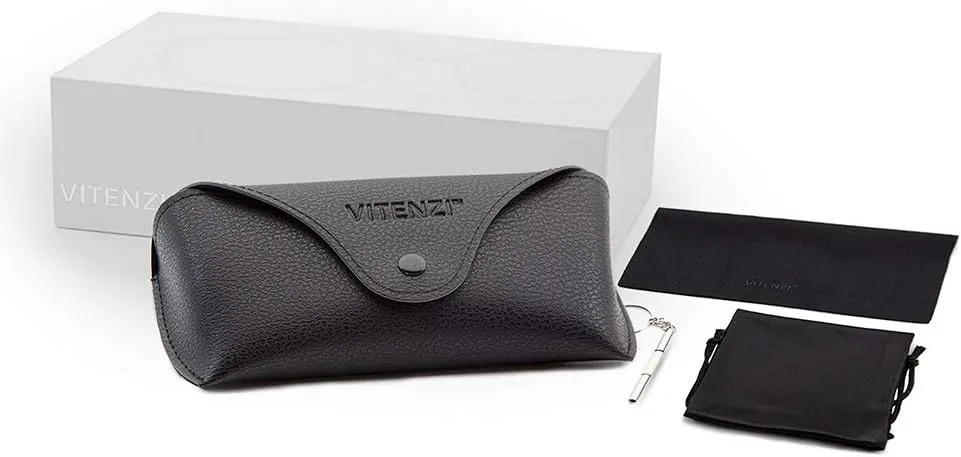 VITENZI Bifocal Sunglasses Semi Rimless TR90 Sports Wraparound Reading Sun Tinted Glasses with Readers - Chieti