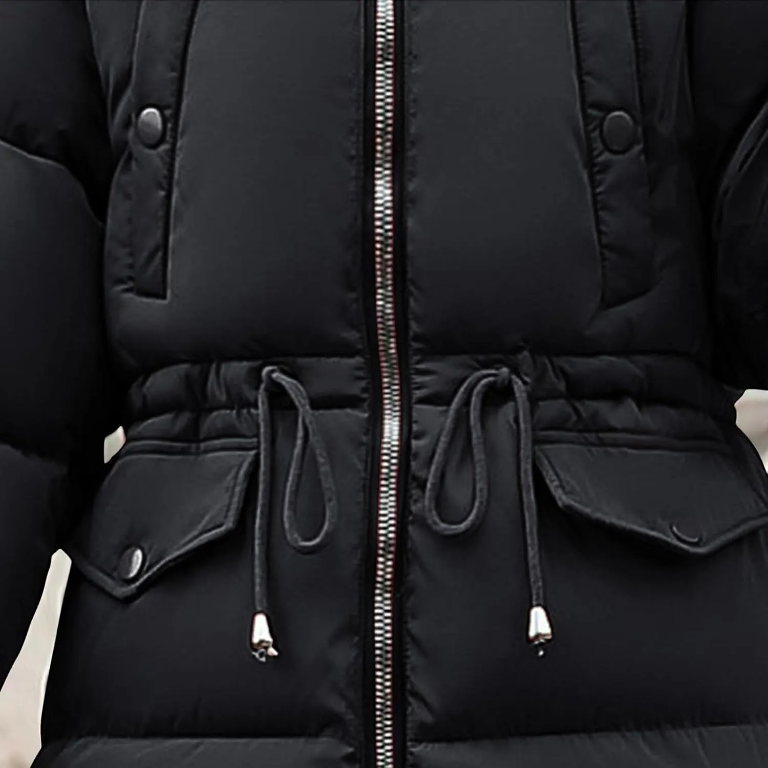 Winter Coats for Women 2024 Warm Parka Jackets Coat Long Quilted Puffer Jacket Waterproof Thick Jacket with Fur Hood
