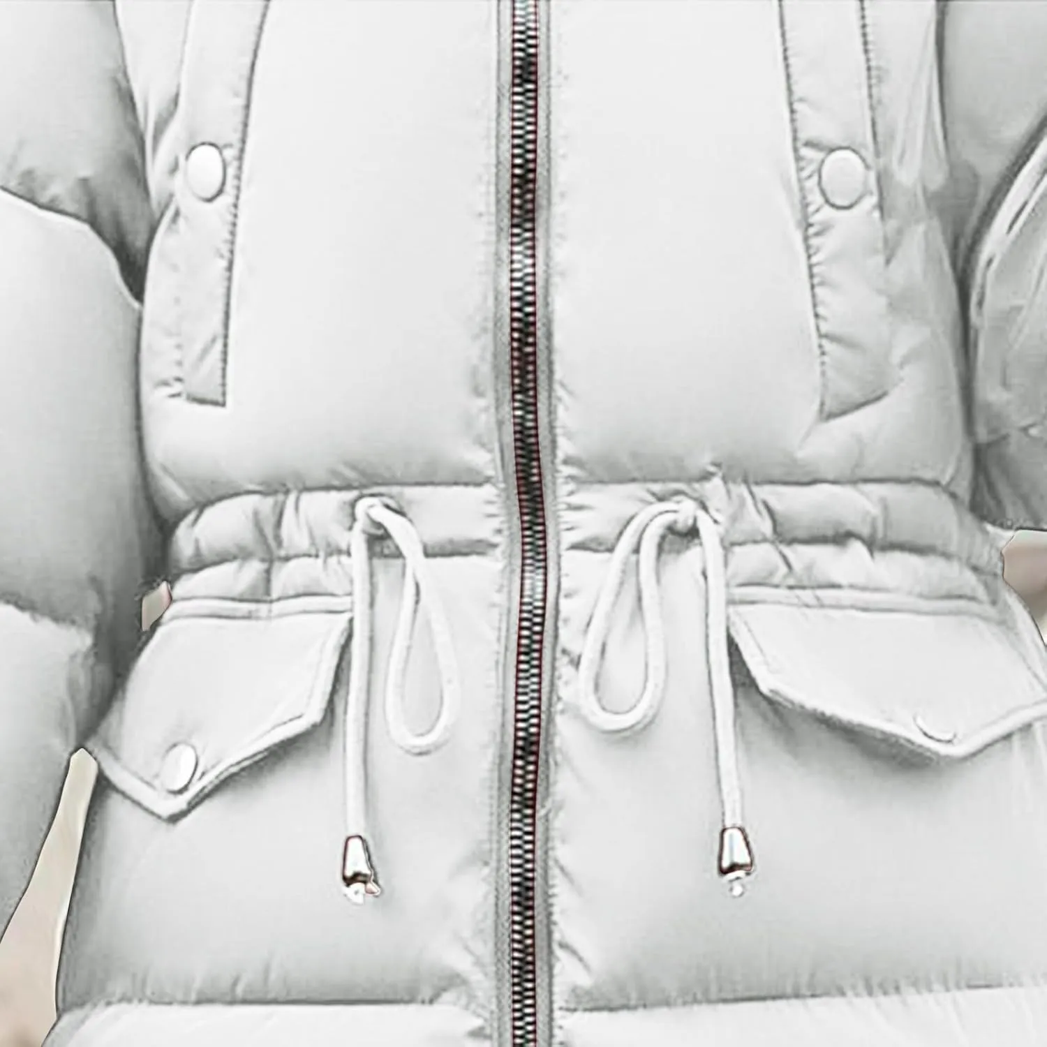 Winter Coats for Women 2024 Warm Parka Jackets Coat Long Quilted Puffer Jacket Waterproof Thick Jacket with Fur Hood