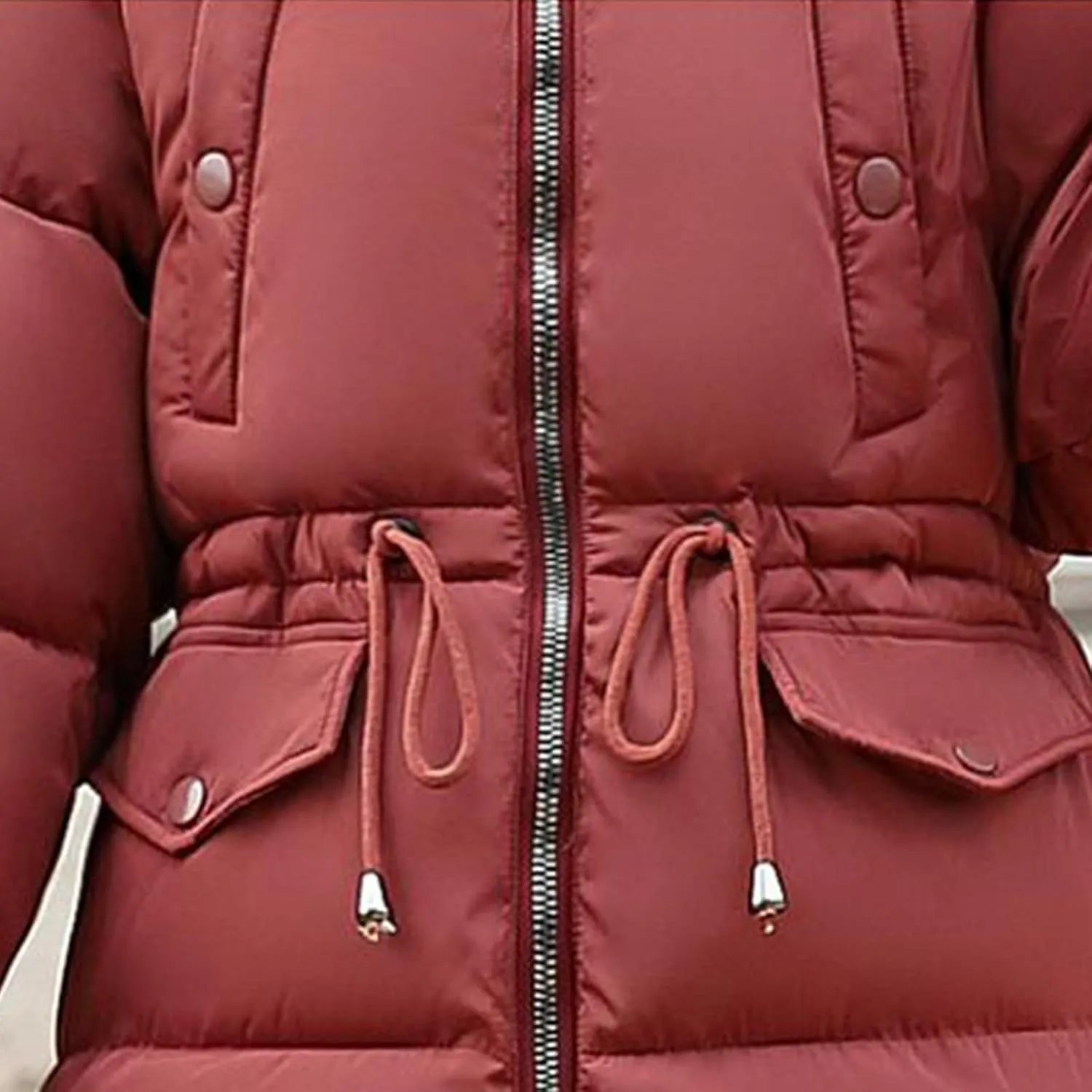 Winter Coats for Women 2024 Warm Parka Jackets Coat Long Quilted Puffer Jacket Waterproof Thick Jacket with Fur Hood