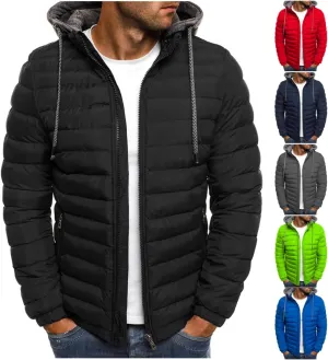 Winter Jackets for Men Lightweight Puffer Jacket Zip up Padded Coat Packable Down Jacket Quilted Insulated Jacket