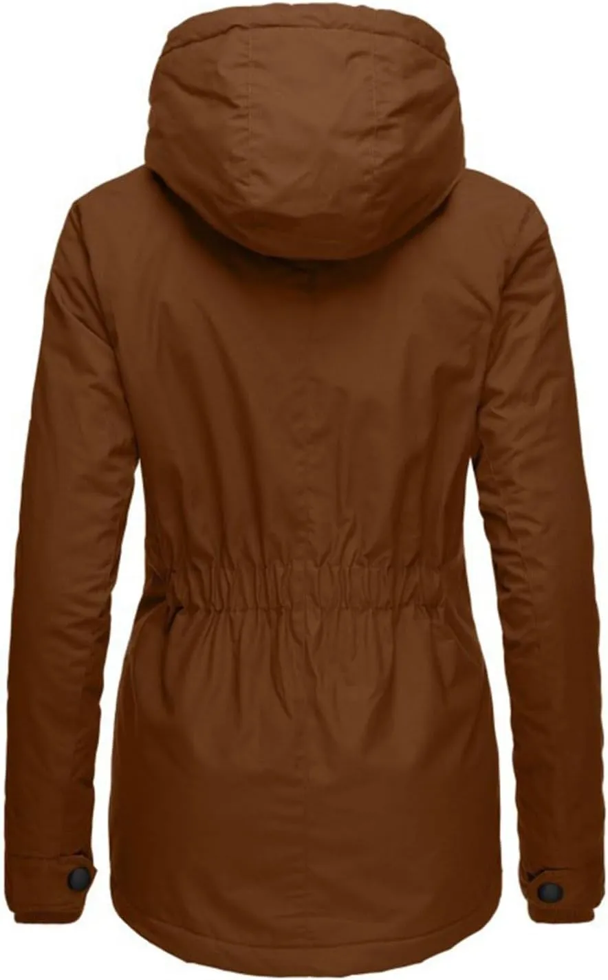 Women Jean Jacket Juniors Business Suit Women's Mid Length Down Coat Hooded Fleece Lined for Warmth & Comfort