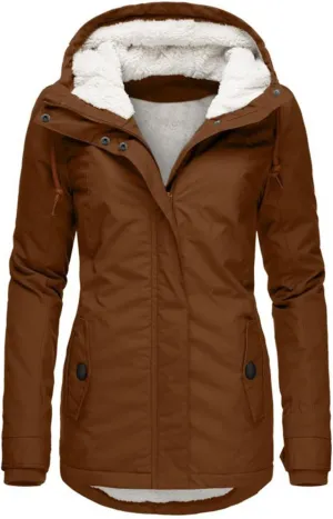 Women Jean Jacket Juniors Business Suit Women's Mid Length Down Coat Hooded Fleece Lined for Warmth & Comfort