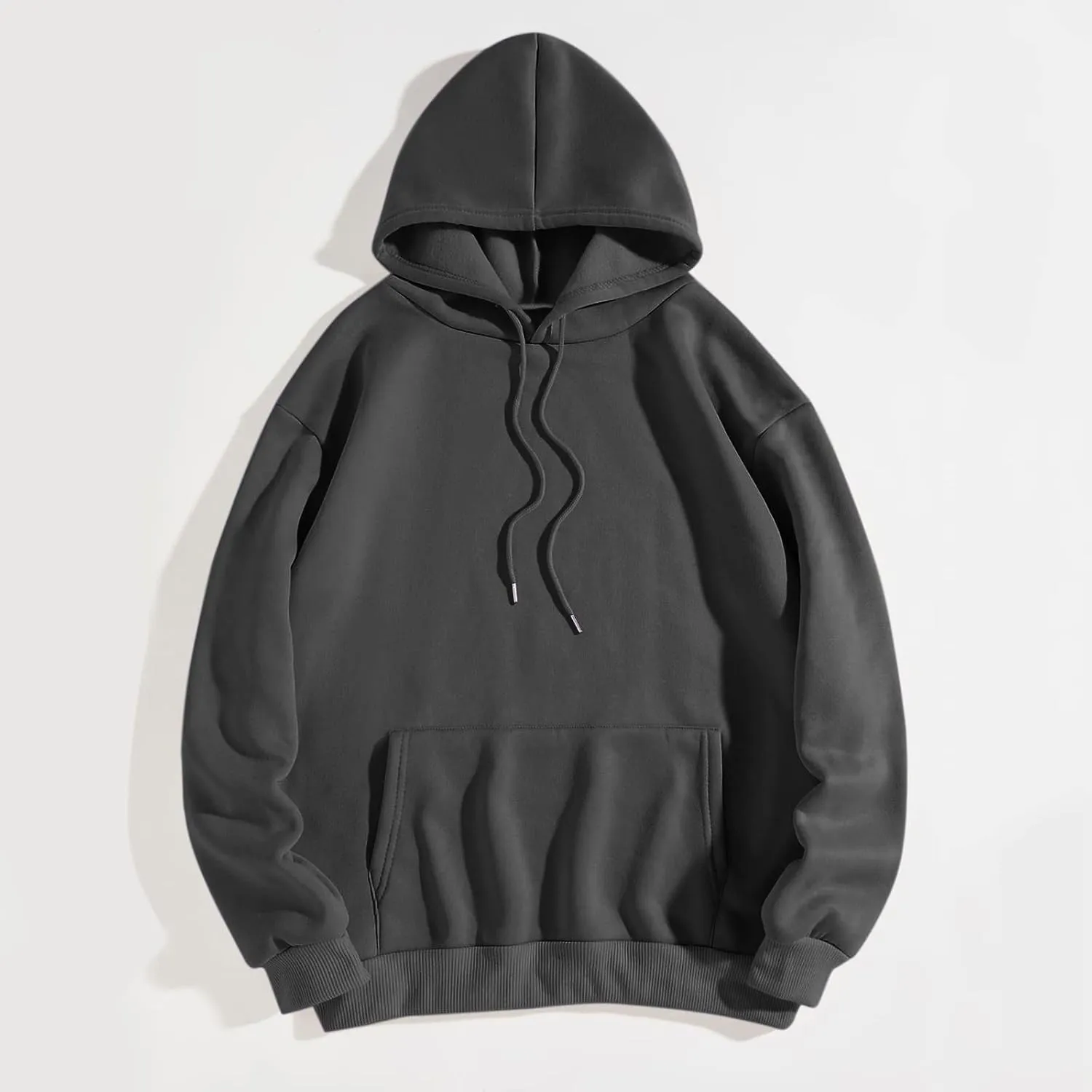 Women's Fashion Hoodies & Sweatshirts Have A Good Day Letter Print Pullover Tops with Pocket Drop Shoulder Causal Hoodies