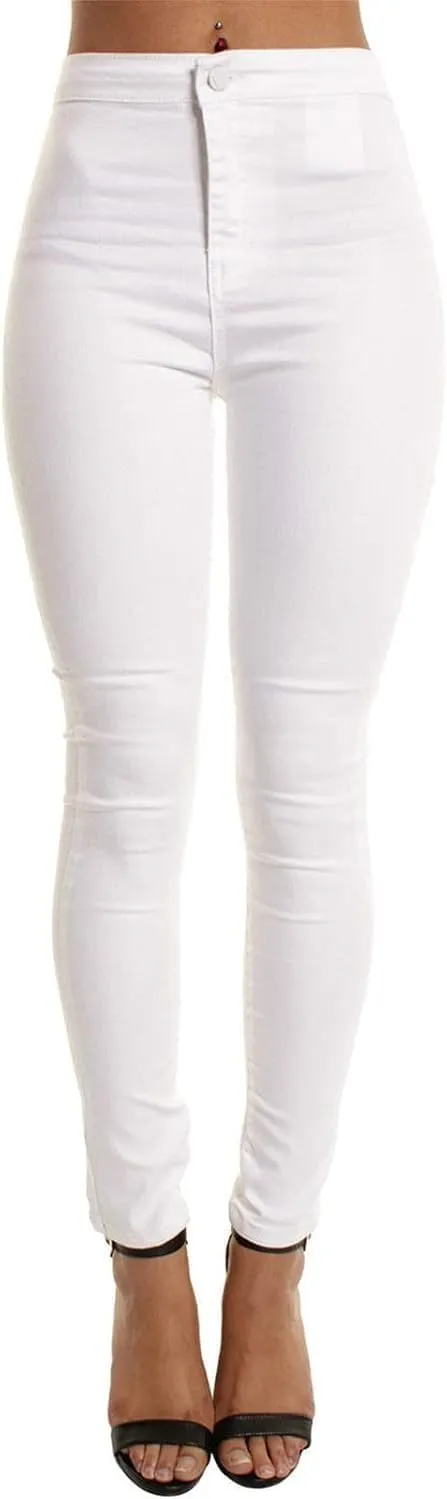 Women's High Waist Skinny Jeans Butt Lift Sexy Fit Stretch Denim Pants Pull-on Stretch Slimming Pencil Jeans
