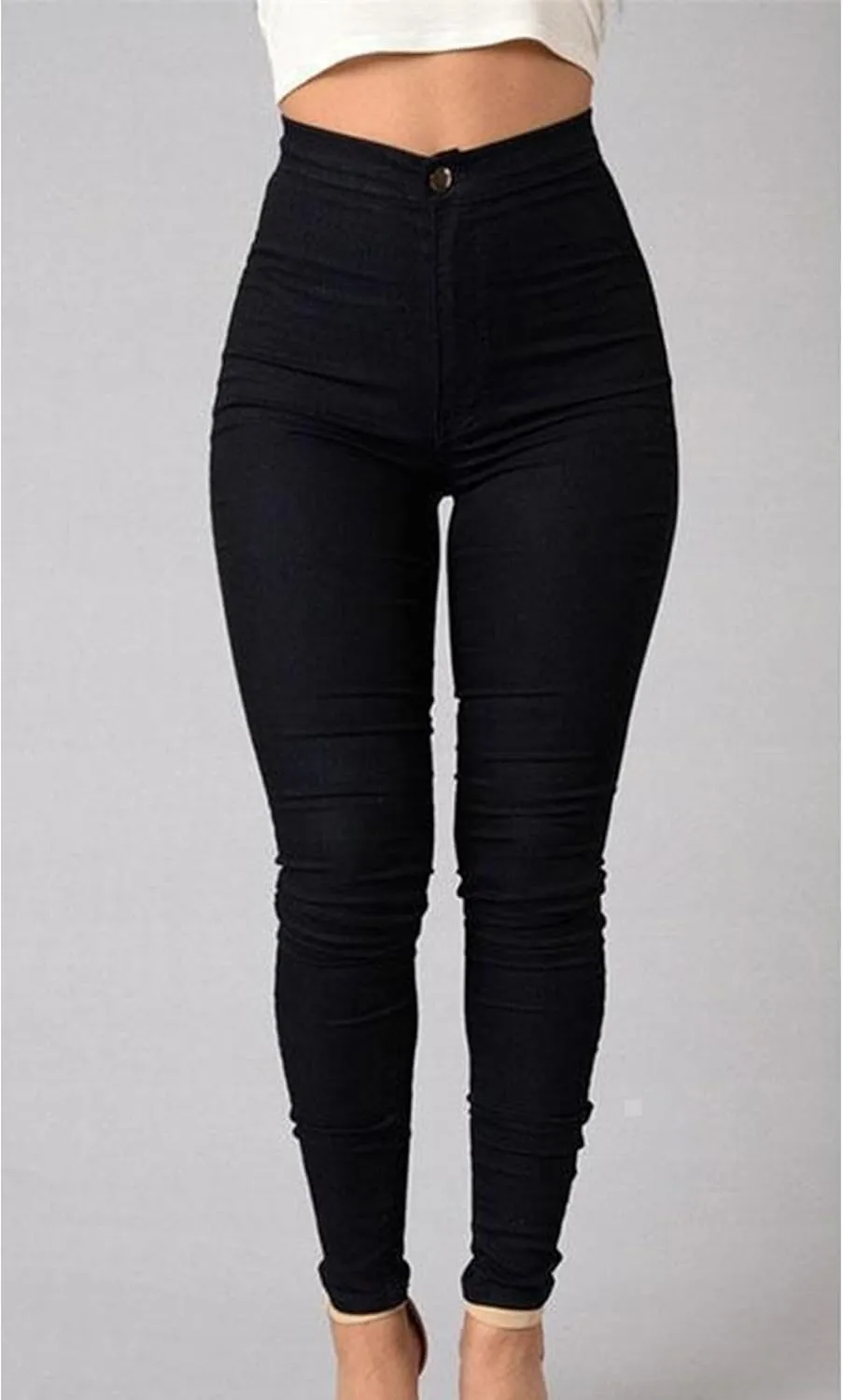 Women's High Waist Skinny Jeans Butt Lift Sexy Fit Stretch Denim Pants Pull-on Stretch Slimming Pencil Jeans