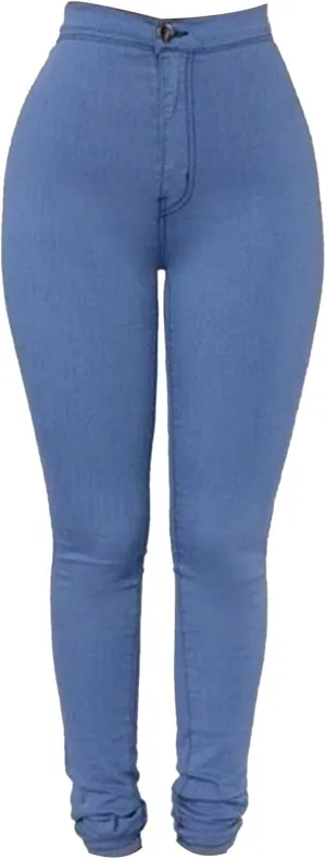 Women's High Waist Skinny Jeans Butt Lift Sexy Fit Stretch Denim Pants Pull-on Stretch Slimming Pencil Jeans