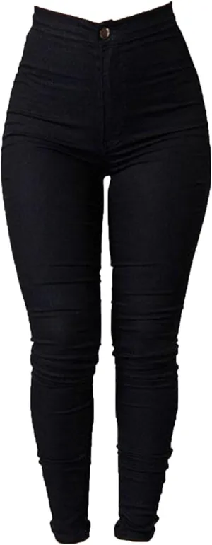 Women's High Waist Skinny Jeans Butt Lift Sexy Fit Stretch Denim Pants Pull-on Stretch Slimming Pencil Jeans