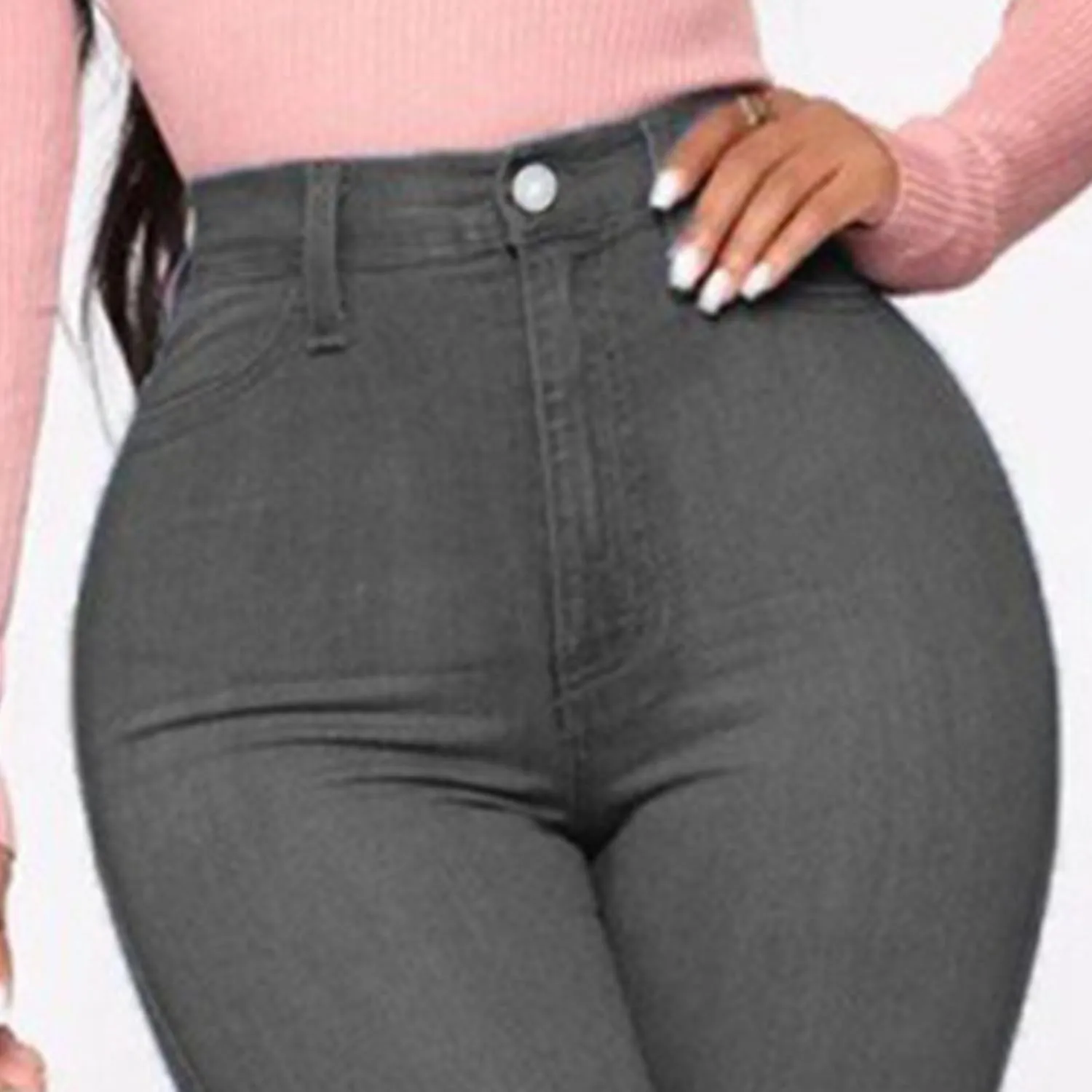 Women's High Waist Skinny Jeans Butt Lift Sexy Fit Stretch Denim Pants Pull-on Stretch Slimming Pencil Jeans