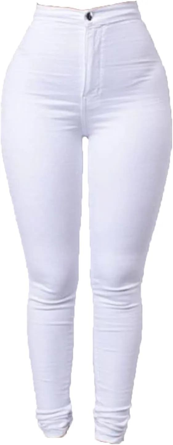Women's High Waist Skinny Jeans Butt Lift Sexy Fit Stretch Denim Pants Pull-on Stretch Slimming Pencil Jeans