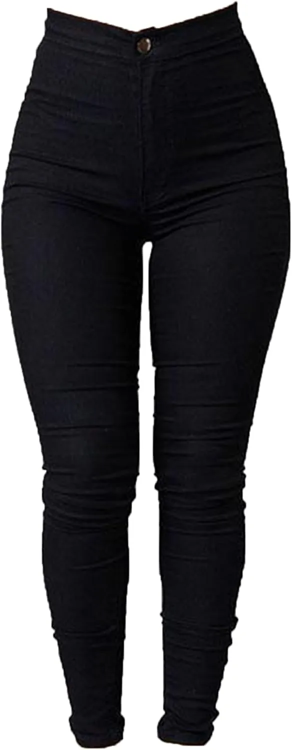 Women's High Waist Skinny Jeans Butt Lift Sexy Fit Stretch Denim Pants Pull-on Stretch Slimming Pencil Jeans