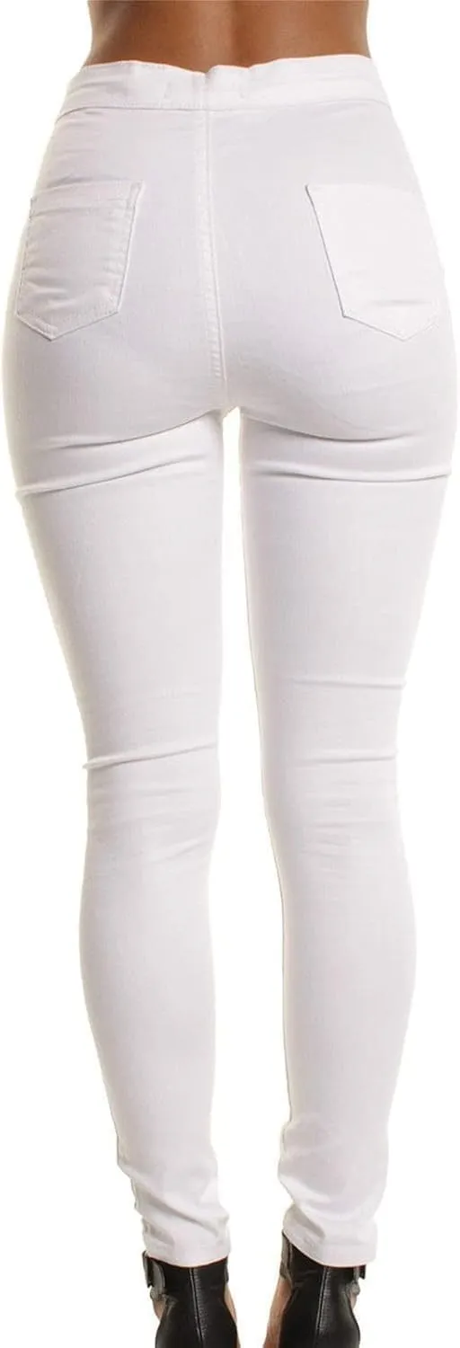Women's High Waist Skinny Jeans Butt Lift Sexy Fit Stretch Denim Pants Pull-on Stretch Slimming Pencil Jeans