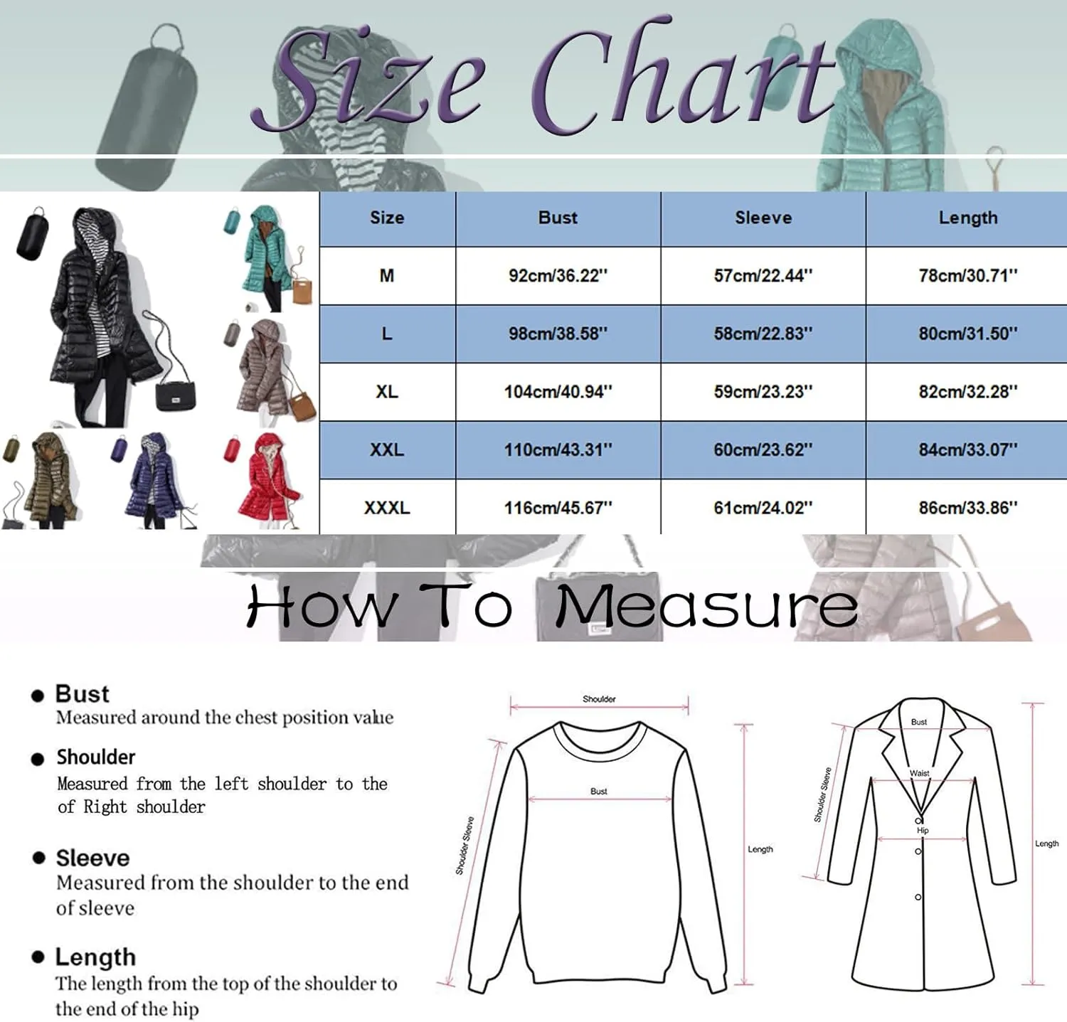 Women's Lightweight Down Jackets Hooded Drawstring Packable Puffer Jacket Windproof Warm Long Puffer 2024 Winter Coat