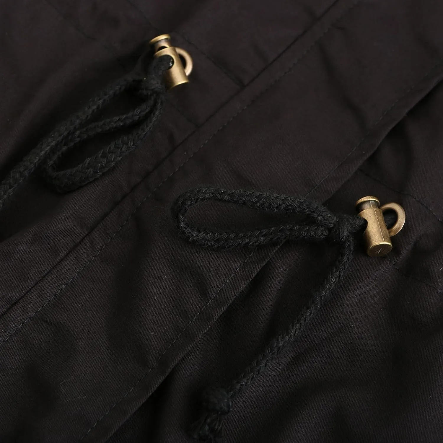 Women's Ligtweight Jackets Utility Slim Fit Zip Up Casual Fall Top Hooded Military Anorak Jackets with Pockets