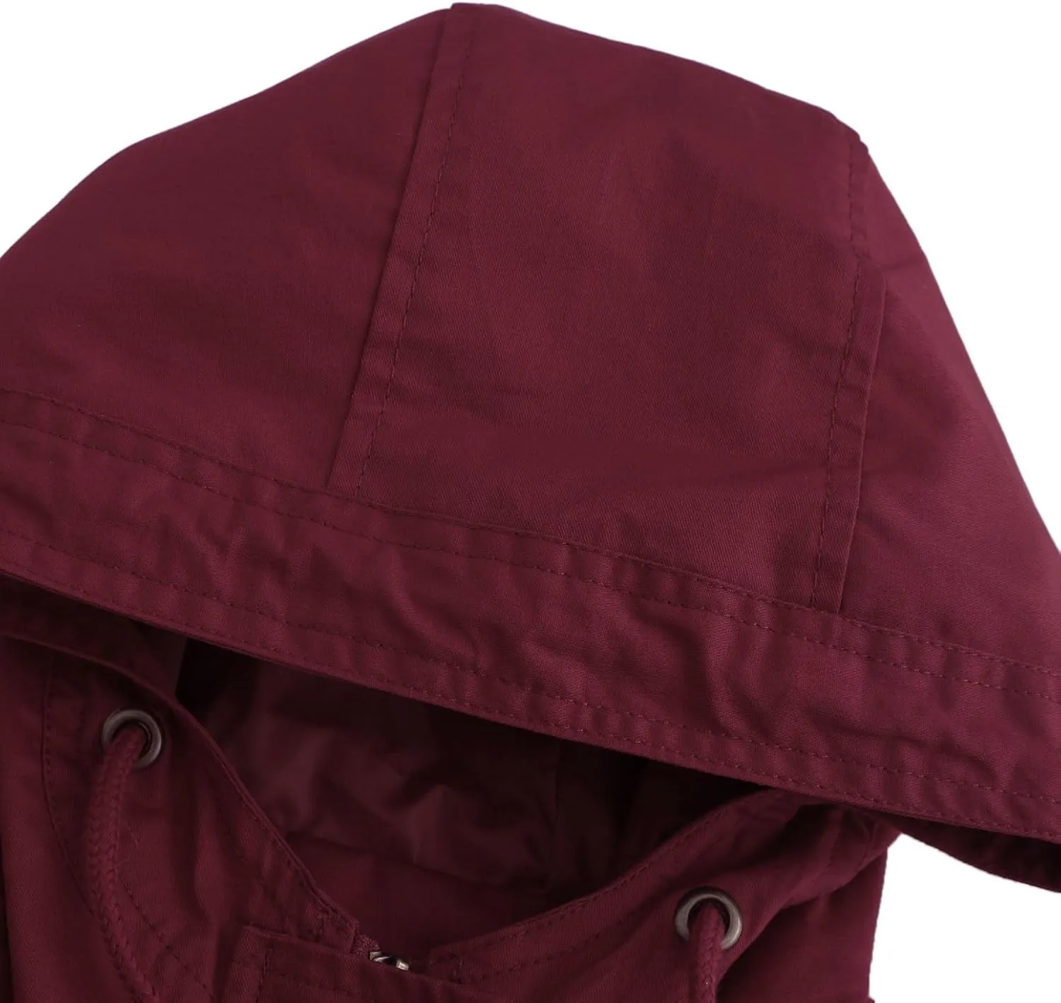 Women's Ligtweight Jackets Utility Slim Fit Zip Up Casual Fall Top Hooded Military Anorak Jackets with Pockets