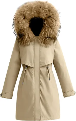 Womens Long Puffer Coat Packable Down Jacket Lightweight Parkas Jacket Maxi Zip Up Warm Hooded Quilted Coat