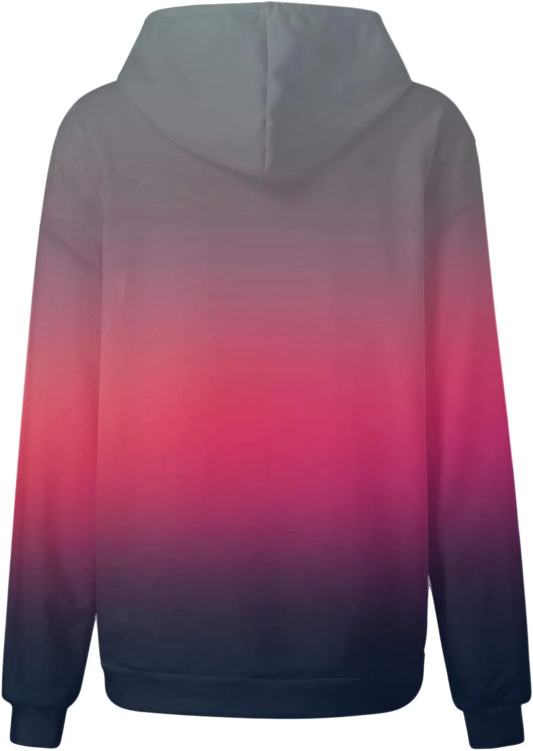 Womens Oversized Hoodies Tie Dye Gradient Hooded Sweatshirts Teen Girls Fall Long Sleeve Fleece Pullover Tops
