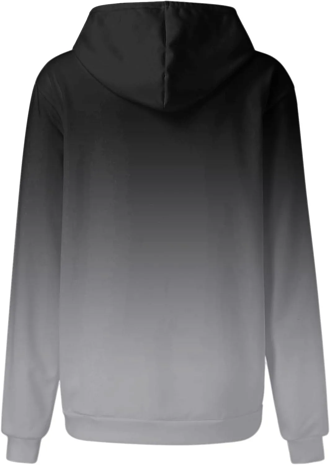 Womens Oversized Pullover Hoodie Tie Dye Gradient Color Hooded Sweatshirts Fall Casual Tunic Tops with Pocket