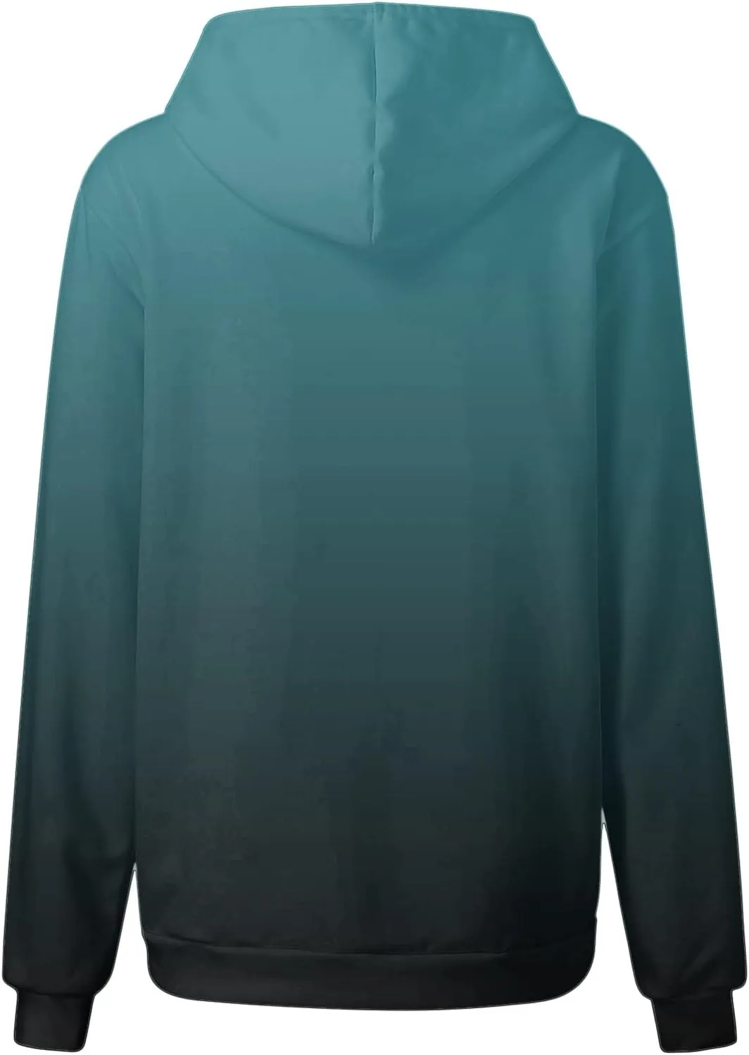 Womens Oversized Pullover Hoodie Tie Dye Gradient Color Hooded Sweatshirts Fall Casual Tunic Tops with Pocket